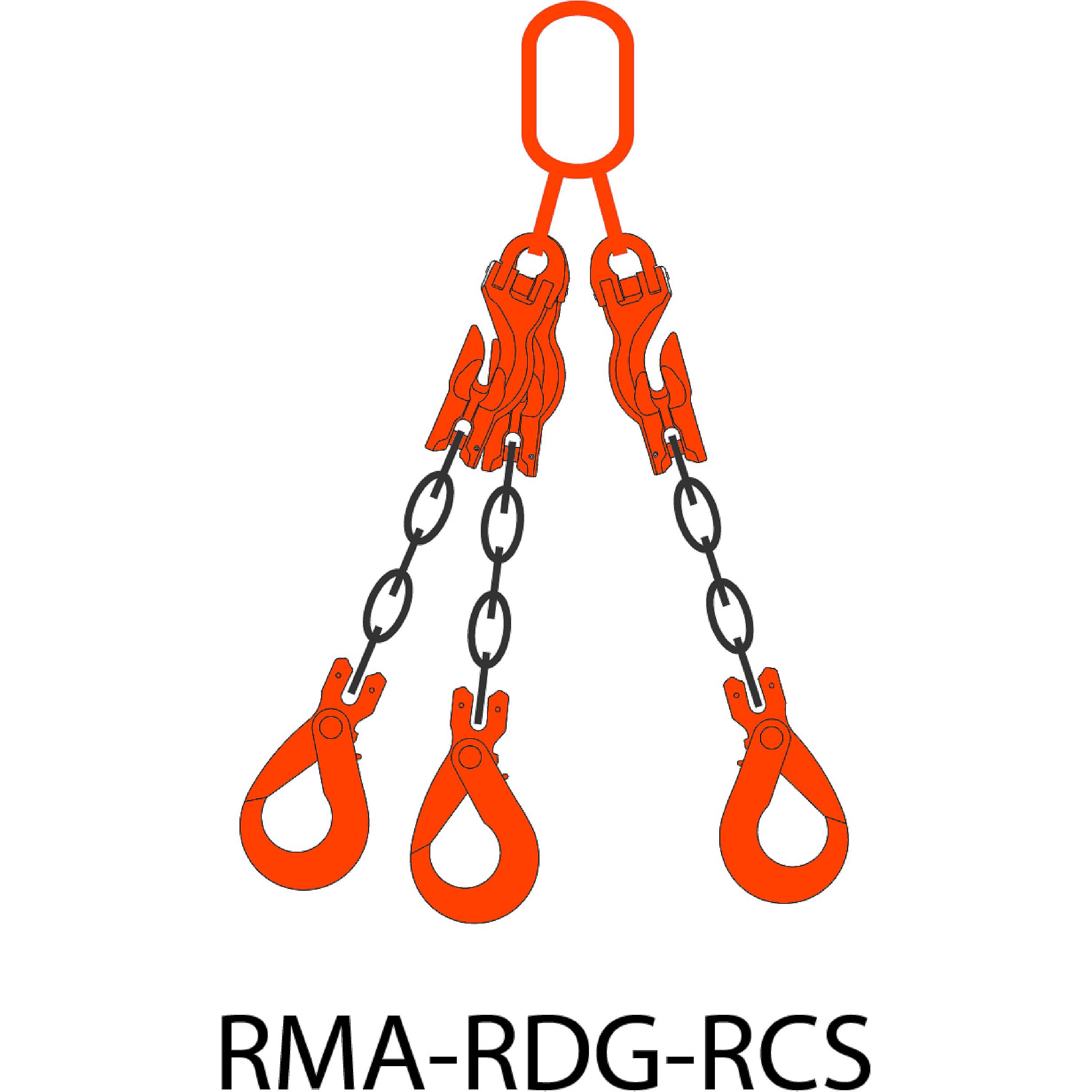 REMA 2693410-3 chain 3-spring G10 with top link RMA, shortening claw ...