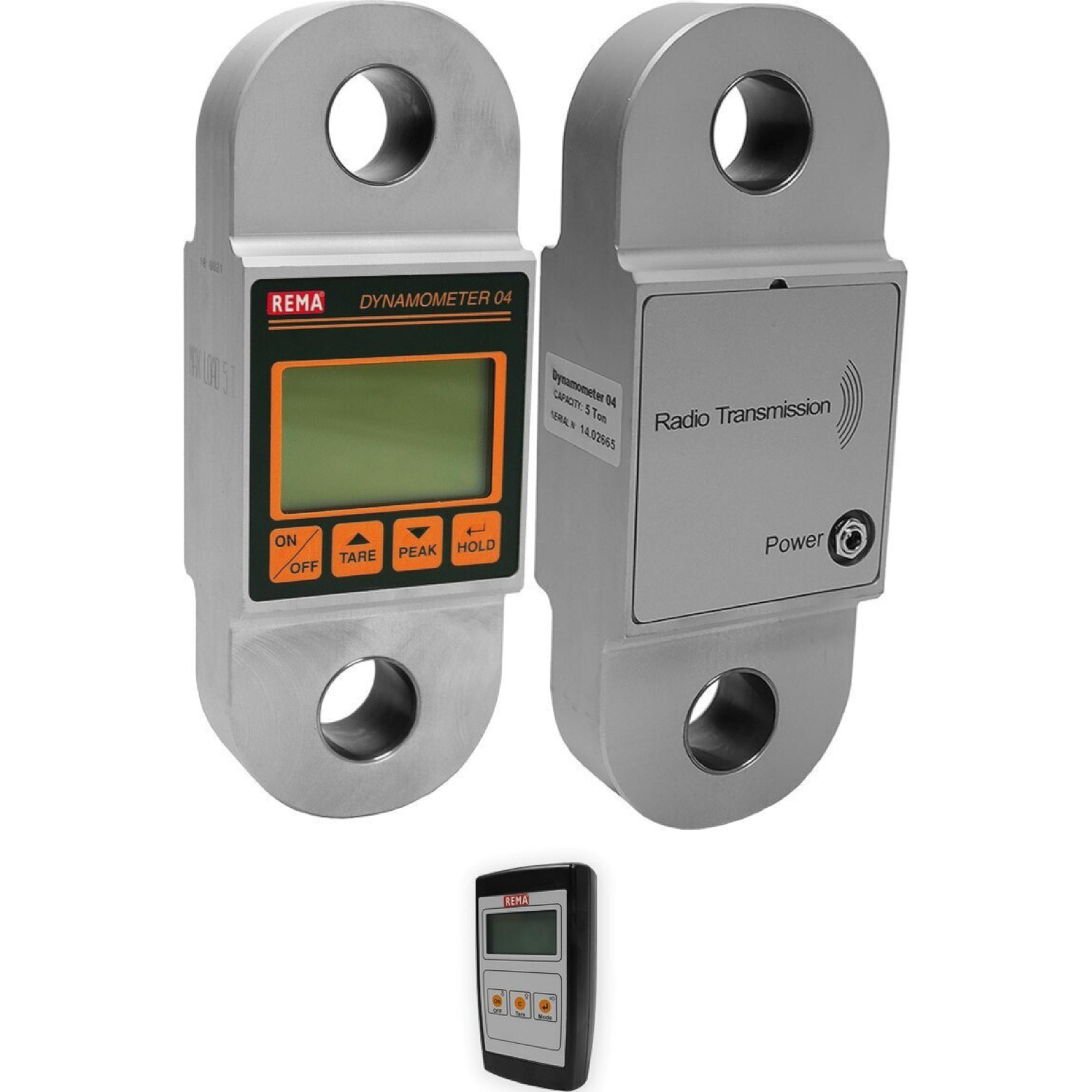 REMA DSD04-05TX/RX dynamometer with readable remote control 5 tonnes ...