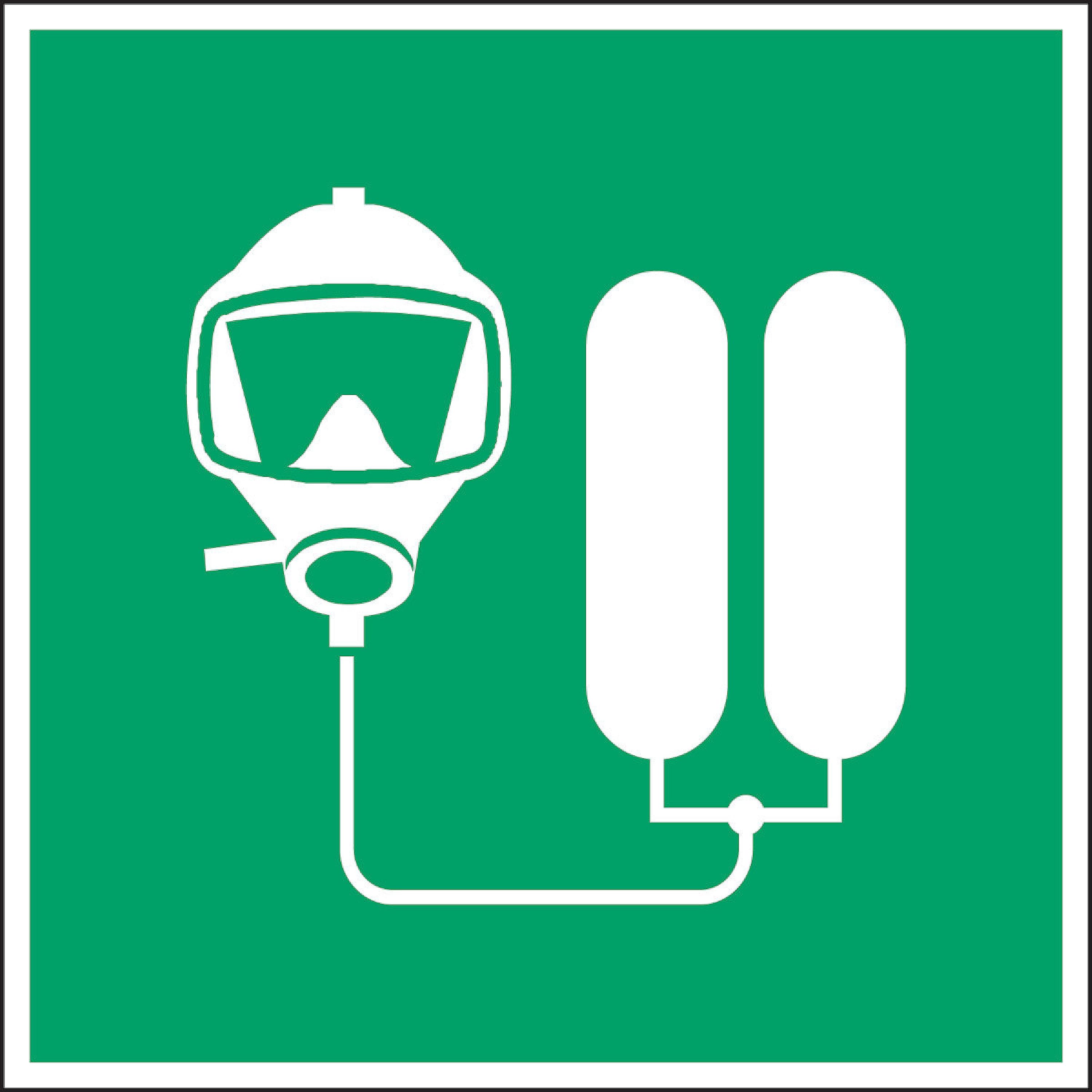 Pictogram Compression Machine BRADY 803757 rescue pictogram - compressed air machine, 200 x 200 mm ...