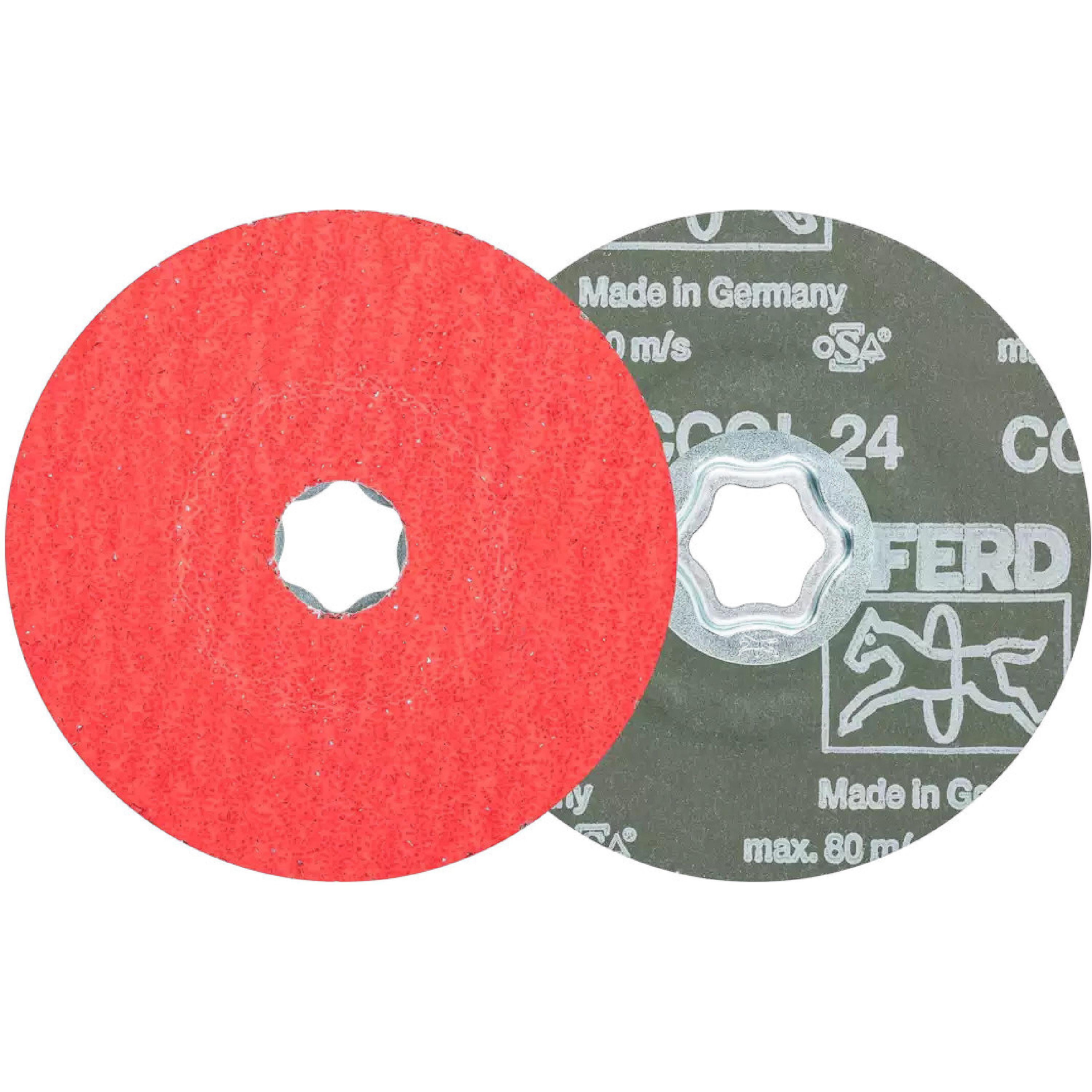 PFERD CC-FS 115 CO-COOL 24 COMBICLICK fibre disc with ceramic grit Ø