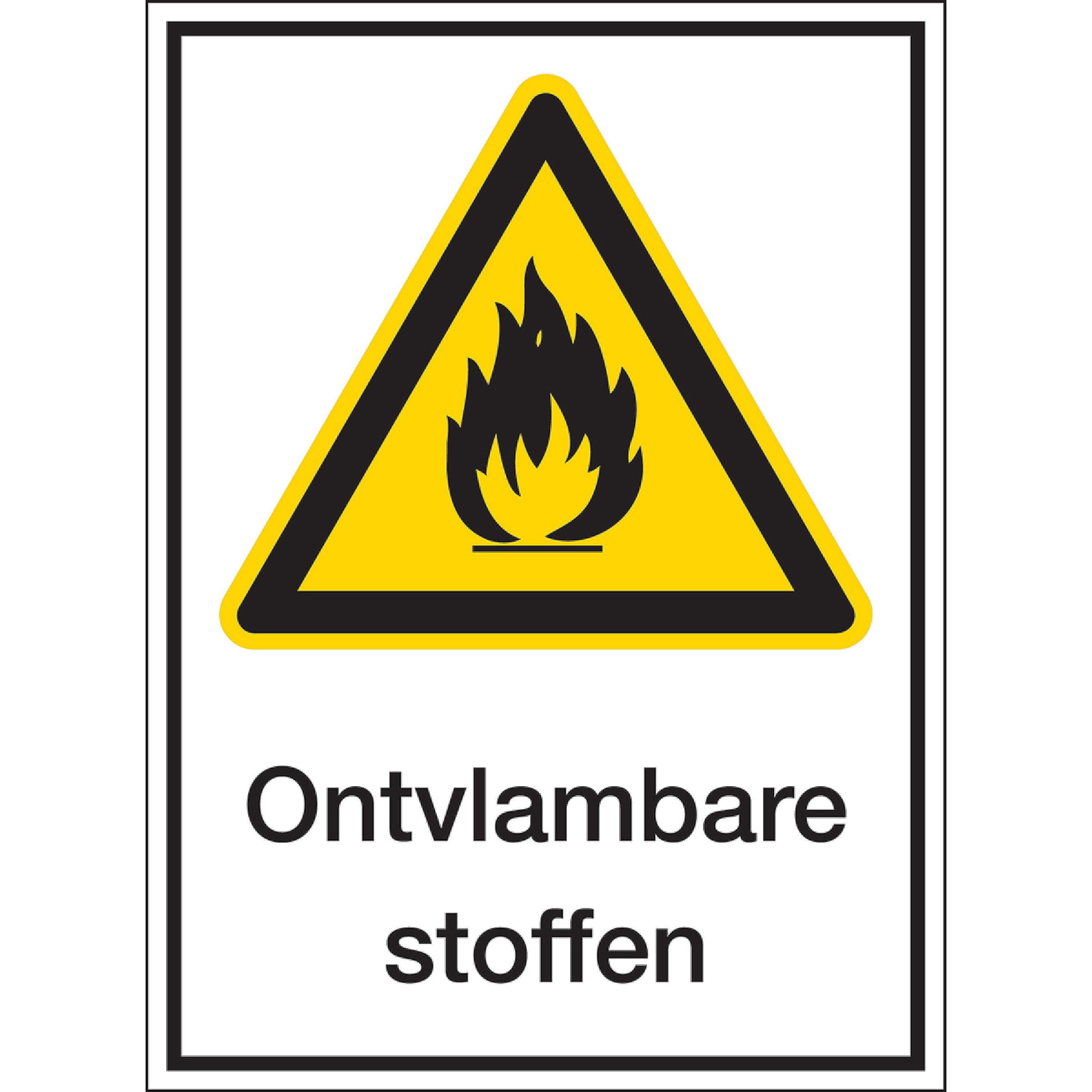 BRADY 223537 pictogram for hazardous goods identification - flammable ...