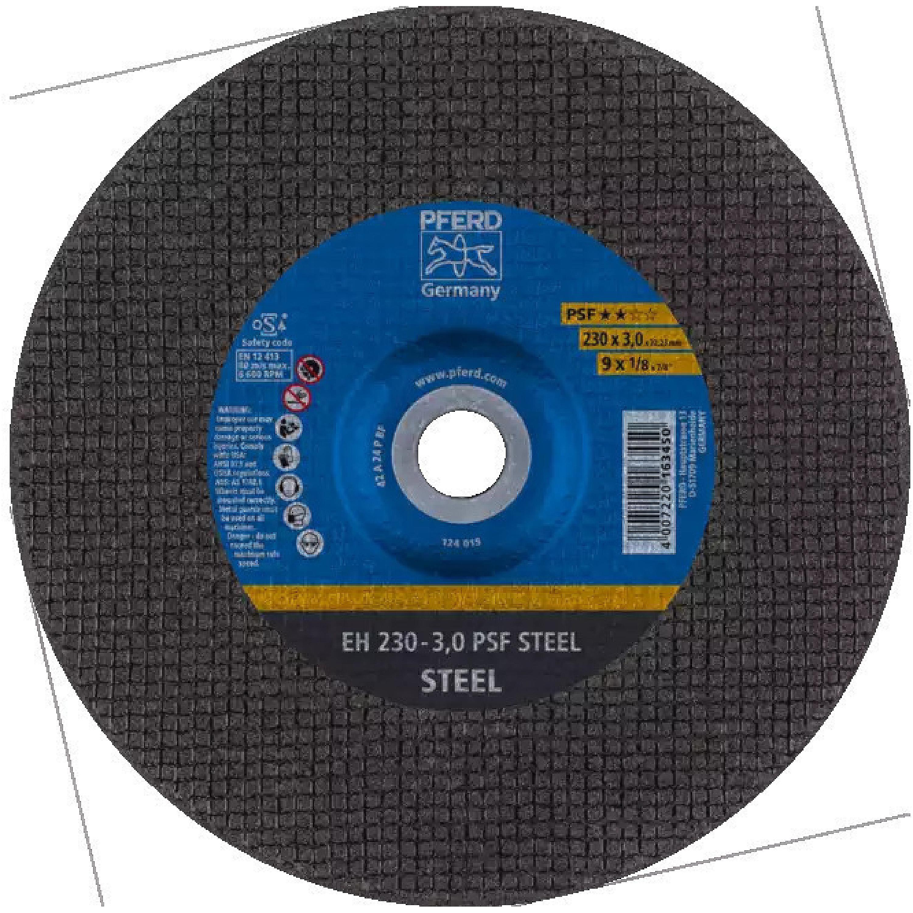 PFERD 61724222 cut-off wheel EH 230x3,0x22,23 mm continuous universal ...